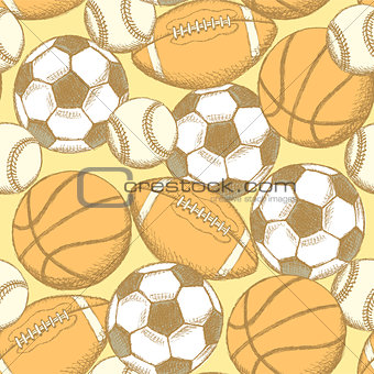 soccer, american football, baseball and basketball ball