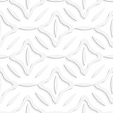 White ovals and squares seamless pattern