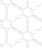 White simple flower swirl seamless pattern