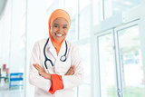  Muslim female doctor in hospital