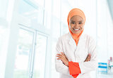  Muslim female nurse in hospital
