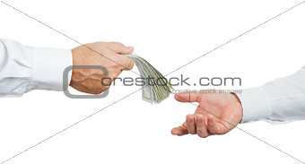 Hands and money