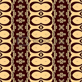 Decorative seamless pattern in a brown colors