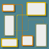 Infographic connected elements