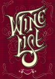 background with inscription wine and ornament for menu