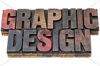 graphic design in grunge wood type
