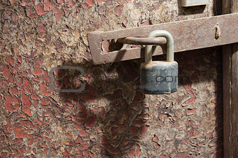 Old door and lock