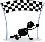 the last one - chequered flag