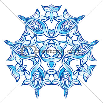 Blue Snowflake Ilustration
