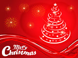 abstract christmas tree background