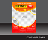 abstract corporate flyer 