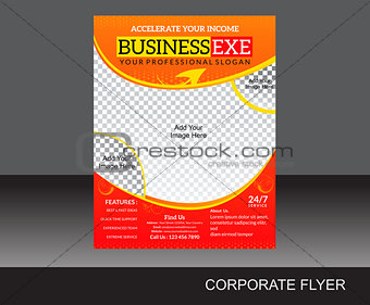 abstract corporate flyer 