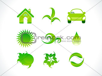 abstract eco icon 