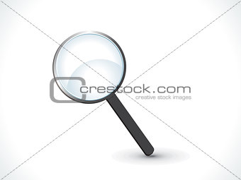abstract magnifier icon 