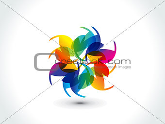 abstract colorful rainbow shape
