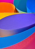 Rolls of color paper