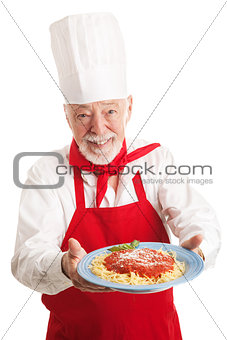 Italian Chef Isolated