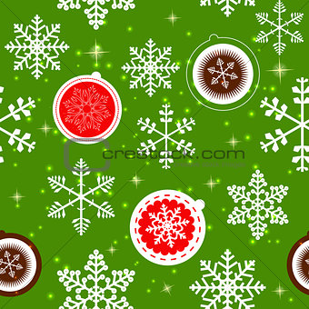 Winter Christmas New Year Seamless Pattern, Beautiful Texture wi