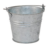 Empty metal bucket