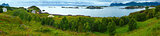 Sea summer view (Norway, Lofoten). Panorama.