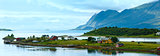 Sea summer view (Norway, Lofoten). Panorama.