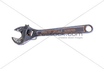 Angel wrench isolated on white 