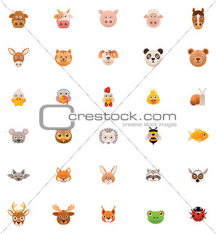 Animals icon set. Part 1