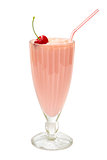 milkshake with cherry