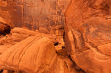Rocks of Monument Valley, side of a mountain