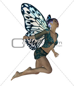 Fairy with blue wings