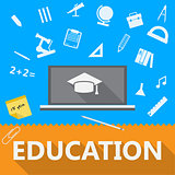 Flat illustration of education