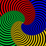 Design colorful swirl circular illusion background