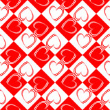 Design seamless red hearts pattern