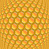 Design warped honeycomb pattern