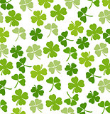 St. Patrick's day vector background with shamrock