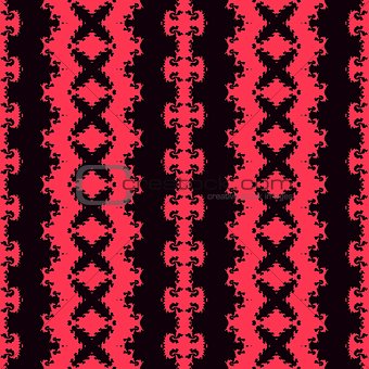 Seamless geometric pattern in a red colors