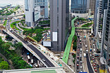 Traffic in hong kong city