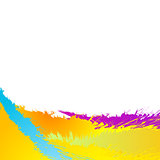 Colorful grunge splash background