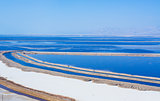 Beautiful coast of the Dead Sea .