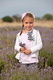 Girl and lavender 