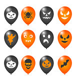 Colorful balloons for Halloween party