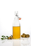 Luxurious extra virgin olive oil background.