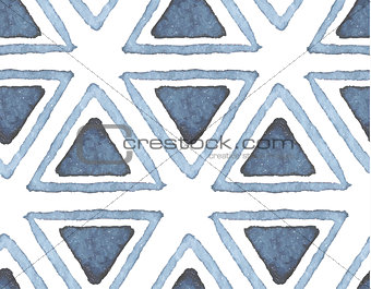 Hand drawn watercolor seamless pattern, vector illustration
