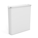 White plastic rounded box