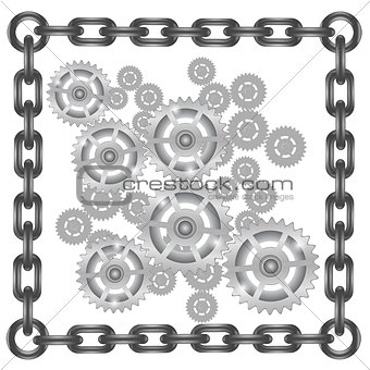 gears in chain frame