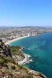 Panoramic view over Calp (Spain).