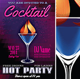 poster template for the cocktail party
