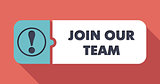 Join Our Team Concept in Flat Design.