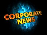 Corporate News on Digital Background.