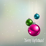 Abstract background with Christmas decorations